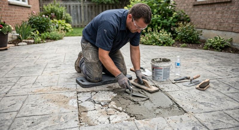 Decorative Concrete Repair in Pearland, TX